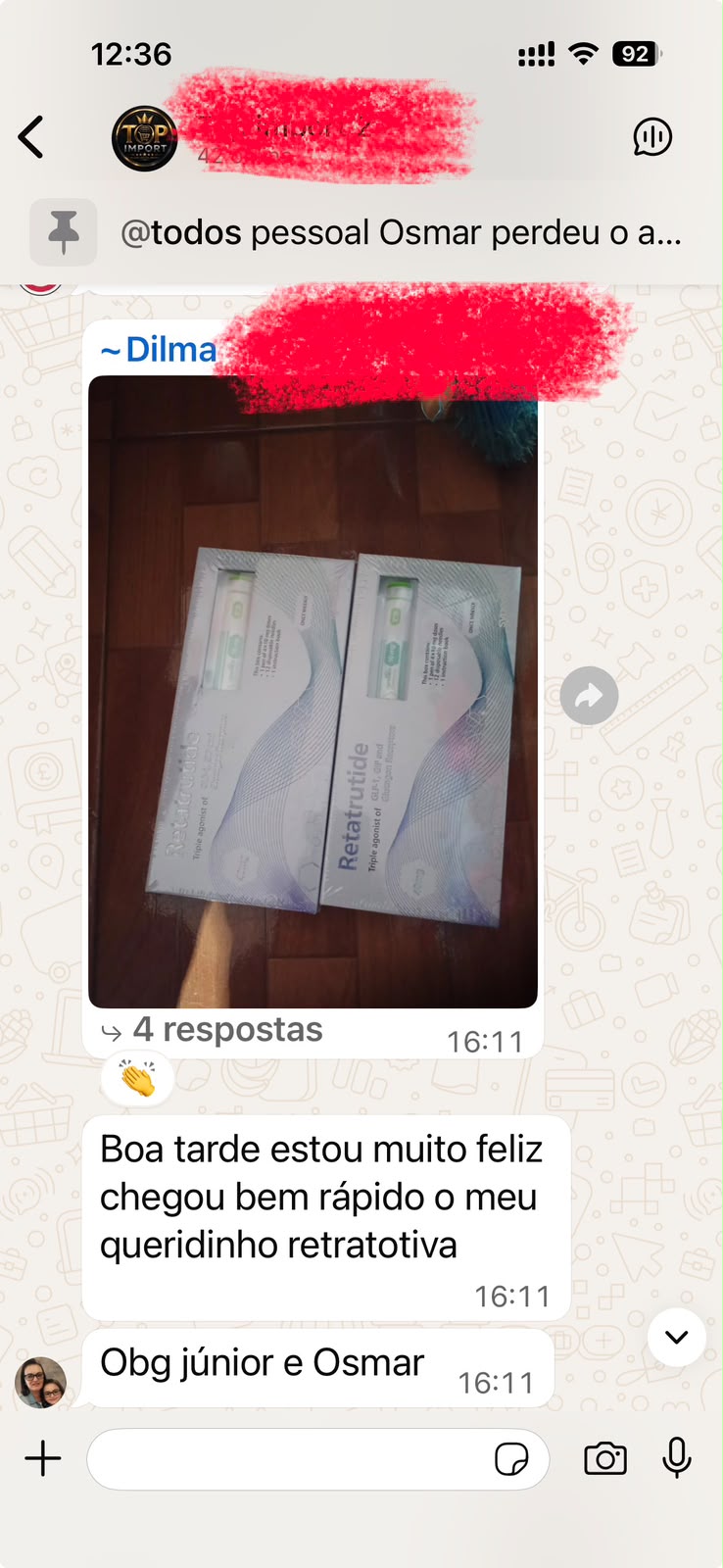 Prova social de cliente